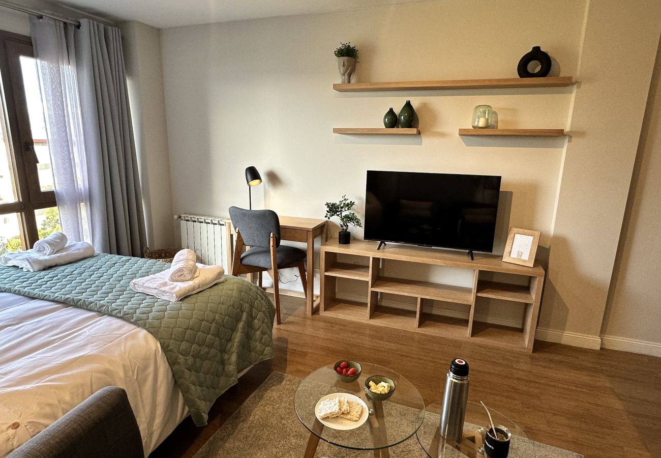 Estudio en San Carlos de Bariloche - GRINLY con vista al lago y estacionamiento