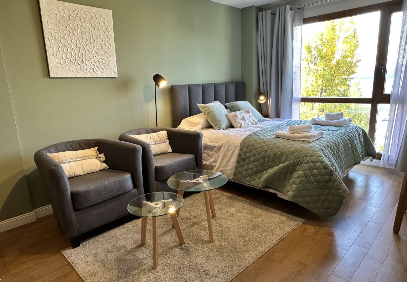 Estudio en San Carlos de Bariloche - GRINLY con vista al lago y estacionamiento